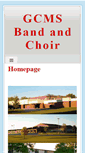 Mobile Screenshot of gcmsmusic.org
