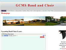 Tablet Screenshot of gcmsmusic.org
